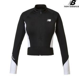 [하프클럽/뉴발란스]뉴발란스 NBMDE2W702-BK 에센셜 집업 래쉬가드 슬림핏 내장캡 여성 수영복