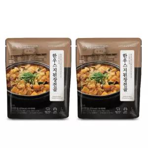 [내일도착][신제품] 신세계푸드 우정 한우스지된장전골(600G) 2봉