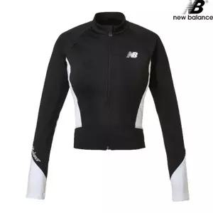 뉴발란스 NBMDE2W702-BK 에센셜 집업 래쉬가드 슬림핏 내장캡 여성 수...