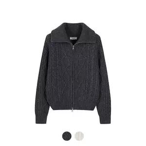 여성 케이블 집업 가디건_EPE4EC2400