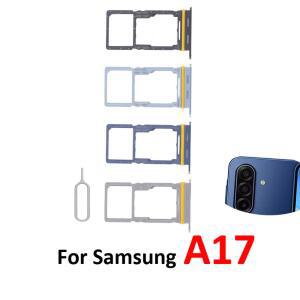 유심트레이 유심 보관 케이스 삼성제품 호환 A17 트레이 4G 카드 5G 휴대폰용 SIM 슬롯 A175 SD 포켓 하우징 부품 홀더 드로어 블랙 A176