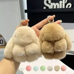 [조영]토끼 인형 열쇠고리 귀여운 가방 악세서리 10cm 핸드백 자동차열쇠...