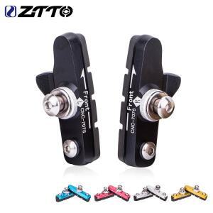 ZTTO 도로 자전거 브레이크 신발 C 캘리퍼스 발굽 교체 가능한 고무 패드 알루미늄 합금 림 마찰 휠 브레이