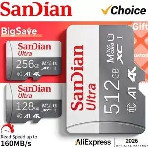 TF SD 256GB 카드 고속 최대 100MB/s 메모리 액션 카메라 블랙박스 용