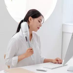 핸드 안마기 무선 목 어깨 허리 6종 안마봉 마사지기 DWH-2020C (실버)