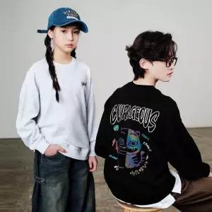 AWK 동백01 주니어 홀로그램 캐릭터 맨투맨 티셔츠  261B1203A