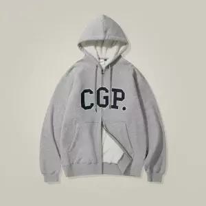 CGP 아치 로고 보아 후드 집업_다크그레이