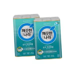 깨끗한나라 순수 프리미엄 더클래스 30m 30롤 2팩