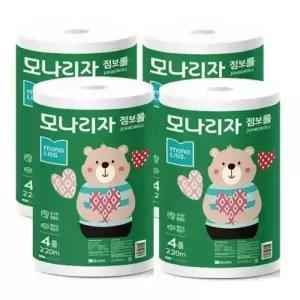 모나리자 녹스 점보롤 화장지 220m 4롤 4팩 1박스 2463983