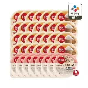 [하프클럽/CJ제일제당]햇반 윤기가득 쌀밥 210g x28개 잡곡밥 210g x8개
