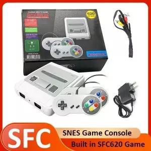 미니 휴대용 레트로 비디오 게임 콘솔 SNES 홈 플레이어 출력 SFC620 내장 유선 게임패드 액세서리
