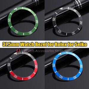37.5mm 블랙 블루 세라믹 루이 합금 베젤 (롤렉스 서브마리너 워터 고스트 스케일 링 남성용 시계 케이스