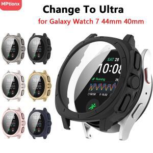 호환 갤럭시 호환 워치 7 용 유리 및 케이스  범퍼 커버 iWatch 액세서리 40mm 44mm 스크린 보호대 변경
