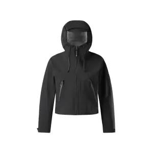 코오롱스포츠 [정상소매가:350,000원] 여성 3 레이어 크롭 방수재킷 JKJJS25122BLK