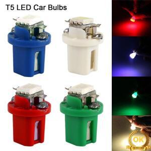 10pcs T5 B8.5d LED 자동차 인테리어 조명 계기판 전구 저전력 5050 SMD 대시 보드 스위치 램프 12V Luces