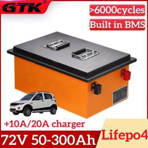 24S 72V 50Ah 100Ah 리튬인산철 배터리 팩 블루투스 BMS 5000W 툭툭 골프 카트용
