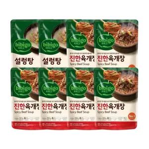(e)CJ 비비고 진한육개장 500g x6개 + 설렁탕 500g x2개