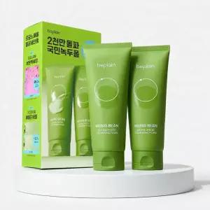 [2천만돌파] 비플레인 녹두 약산성 클렌징폼 160ml 더블 기획