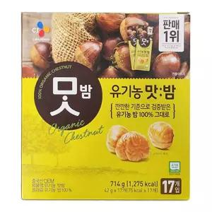 CJ맛밤 CJ 유기농 맛밤 714g (42g X 17개) 1개