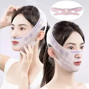슬림핏 무봉제 3D입체 리프팅밴드 얼굴 마사지 브이라인