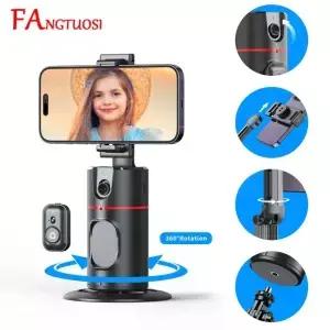 FANGTUOSI 2023 새로운 360 회전 짐벌 안정기 셀카 스틱 모노 포드 데스크탑 추적 PTZ Tiktok 스마트 폰