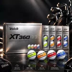 볼빅 골프공 3피스 XT360 듀얼컬러 골프볼 360도 퍼팅라인