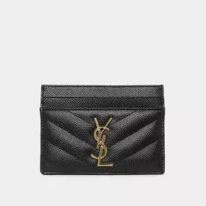 생로랑 26FW 모노그램 마틀라쎄 클래식 여성 카드지갑 423291 BOW01 1000
