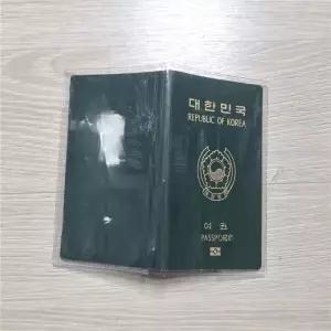 [콩심팥심]투명 여권케이스 카드보관 지갑 수납공간