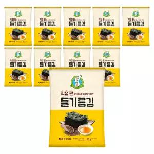 지도표 성경김 직접 짠 들기름 전장김 조미 재래 구운 맛있는 김 20g, 10개
