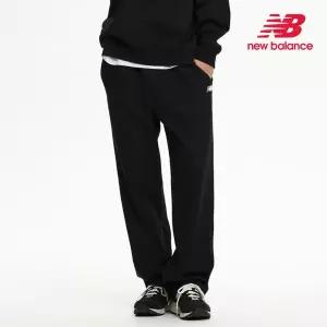 [뉴발란스] 국내매장판 공용 에센셜 와이드 팬츠 블랙 NBMLGCO123-19
