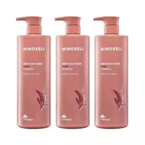현대약품 마이녹셀 맥주효모 로즈PDRN 탈모증산완화샴푸 1000ml×3개 풍성한거품