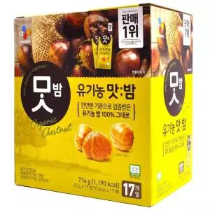 [NS홈쇼핑]코스트코 CJ 유기농 맛밤 714g (42g x 17팩)[36150550]