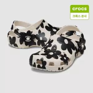 크록스 크록스아동화 클래식 팝 페탈즈 클로그 키즈 서밋 화이트 213929-2PG 1