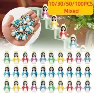 10-100Pcs 미니 마리아 데스크탑 장식품 PVC 작은 종교적인 새로운 분위기 사랑스러운 장식 일상 D0Z1