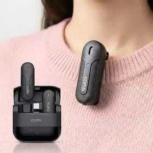 [나비] 블루투스 무선 핀마이크 ASMR 유튜브 방송용 스마트폰 미니형 송수신기 COMS VA345