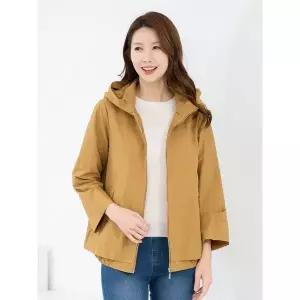 [모슬린]엄마옷 면 반후드 바람막이 간절기 점퍼 MQG129035 마담 미시 중년여성 빅사이즈.._P436600499