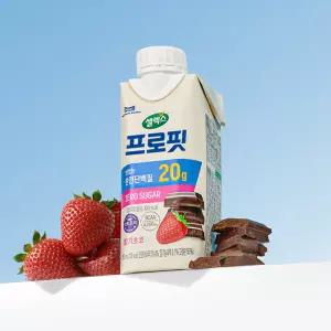 셀렉스 프로핏 드링크 딸기초코, 250ml, 18개