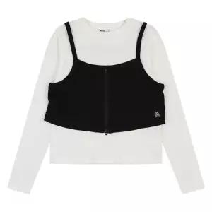 소이주니어 세이브존03 골지뷔스티에 레이어드티  26S5458-BK