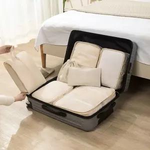 여행용 파우치 7종세트 여행 캐리어 이너백 수납백 여행 소품가방 용파우치 워시백 세면 도구 화장품 미니