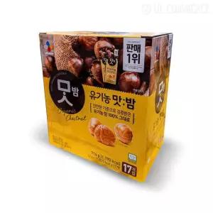 CJ맛밤 씨제이 유기농 맛밤 714g (42g x 17개)