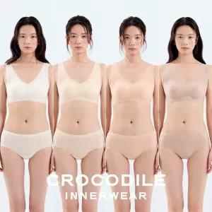 크로커다일 이너웨어 쿨라이트 실키핏 일체형 V넥 브라팬티 8종세트 CDW6N42434445_T 147926
