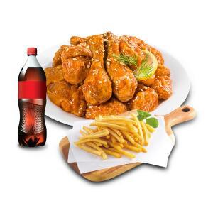 (호식이두마리) 양념치킨+감자튀김+콜라1.25L