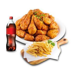 (호식이두마리) 간장치킨+감자튀김+콜라1.25L