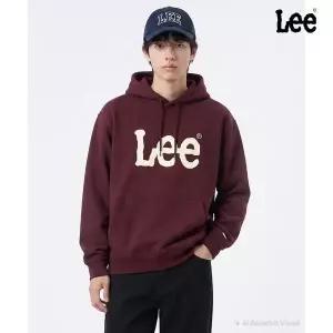 [LEE](강남점)빅 트위치 로고 후드 티셔츠 버건디 LE2603HD01BU