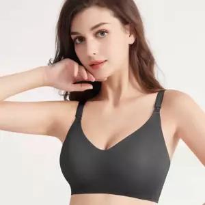 여자 4후크 편한 잘 늘어나는 베이직 브라 속옷 Lk039EA 웨어 수유브라