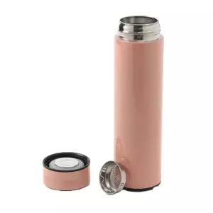 서무스토어 스마트 LED 온도표시 보온병 500ML 유광핑크 온도보온병
