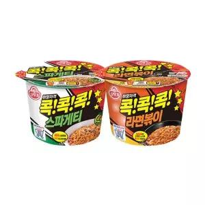 [오뚜기] 콕콕콕 용기 스파게티 6개 + 라면볶이 6개[36235026]
