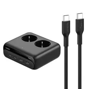 벨킨 70W GaN 데스크탑 고속충전 스테이션 + 케이블 코스 잡화마켓2609 [697662]