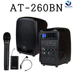 KANALS AT260BN 이동식앰프 충전식 야외행사용 무선마이크포함 블루투스