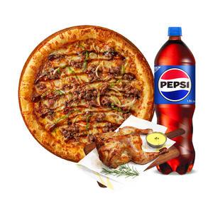 [피자에땅] 불고기L+훈제치킨+콜라1.25L